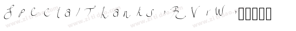 SpecialThanks-RVrW字体转换