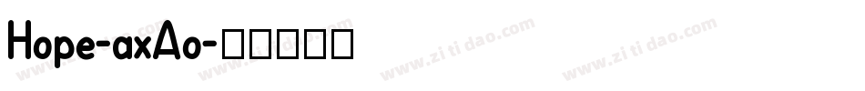 Hope-axAo字体转换