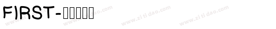 FIRST字体转换