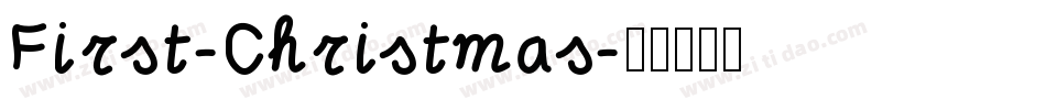 First-Christmas字体转换