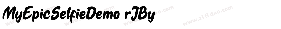 MyEpicSelfieDemo-rJBy字体转换