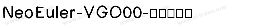 NeoEuler-VGO00字体转换