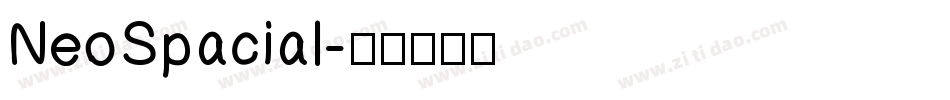 NeoSpacial字体转换