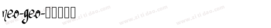 neo-geo字体转换