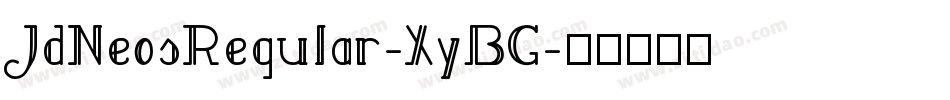 JdNeosRegular-XyBG字体转换