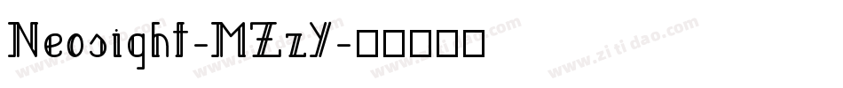 Neosight-MZzY字体转换