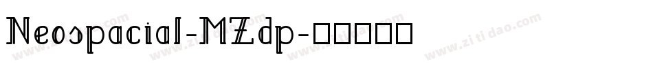 Neospacial-MZdp字体转换