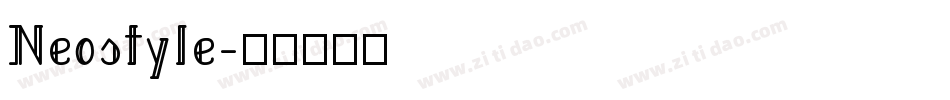 Neostyle字体转换