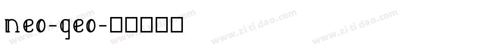 neo-geo字体转换