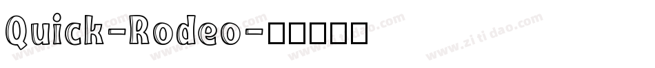 Quick-Rodeo字体转换