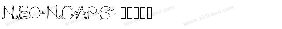 NEONCAPS字体转换