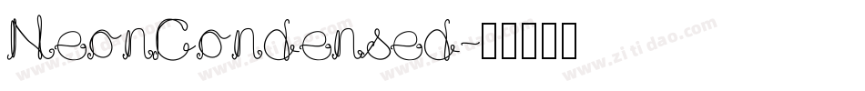 NeonCondensed字体转换