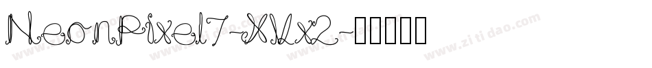 NeonPixel7-XVx2字体转换