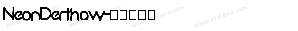 NeonDerthaw字体转换