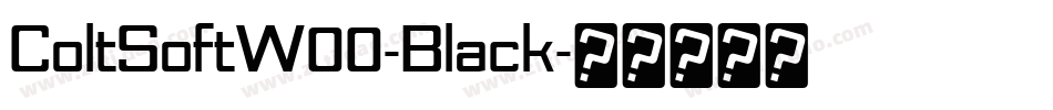 ColtSoftW00-Black字体转换