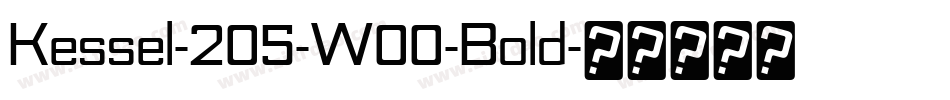 Kessel-205-W00-Bold字体转换