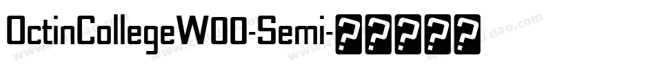 OctinCollegeW00-Semi字体转换