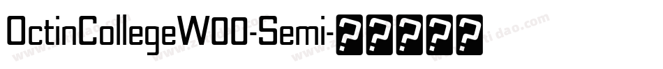OctinCollegeW00-Semi字体转换