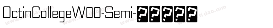 OctinCollegeW00-Semi字体转换