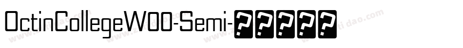 OctinCollegeW00-Semi字体转换