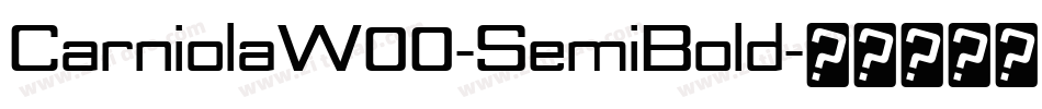 CarniolaW00-SemiBold字体转换