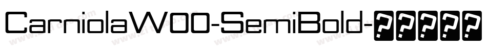 CarniolaW00-SemiBold字体转换