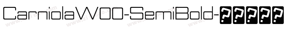 CarniolaW00-SemiBold字体转换