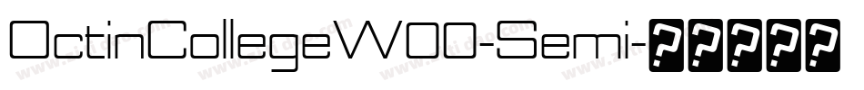 OctinCollegeW00-Semi字体转换