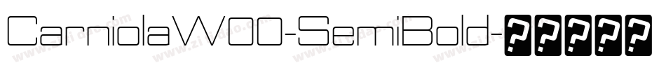 CarniolaW00-SemiBold字体转换