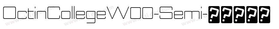 OctinCollegeW00-Semi字体转换