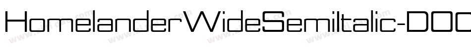 HomelanderWideSemiItalic-DO00x字体转换
