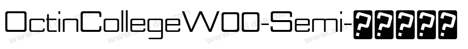 OctinCollegeW00-Semi字体转换