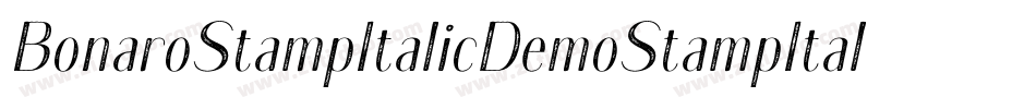 BonaroStampItalicDemoStampItalic-Wyp6G字体转换