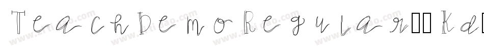 TeachDemoRegular-8Kd0字体转换