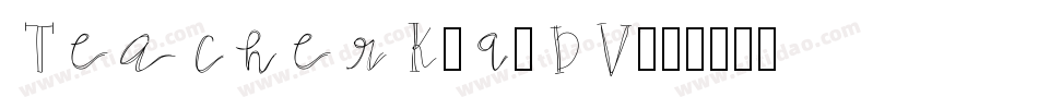 TeacherK-q2DV字体转换