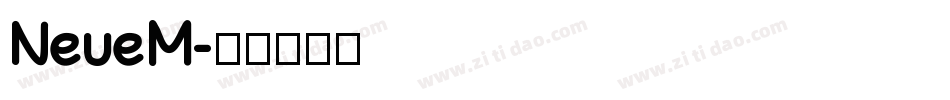NeueM字体转换