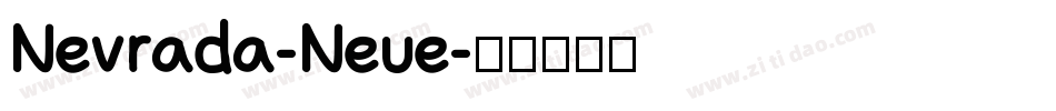 Nevrada-Neue字体转换