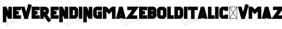 NeverEndingMazeBoldItalic-vMAZ字体转换