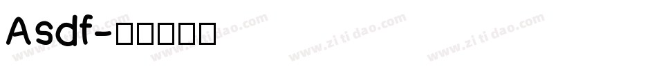 Asdf字体转换