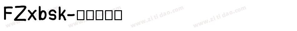 FZxbsk字体转换