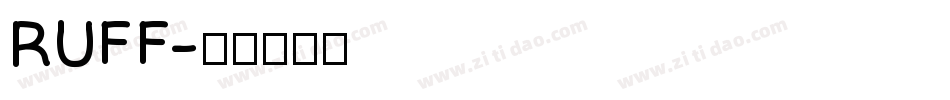 RUFF字体转换