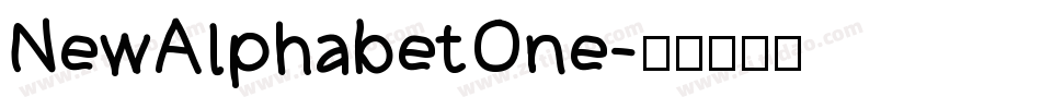 NewAlphabetOne字体转换