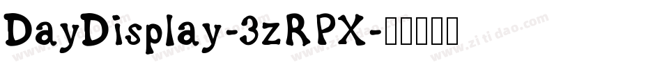 DayDisplay-3zRPX字体转换