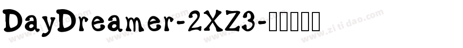 DayDreamer-2XZ3字体转换