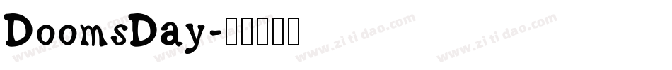 DoomsDay字体转换