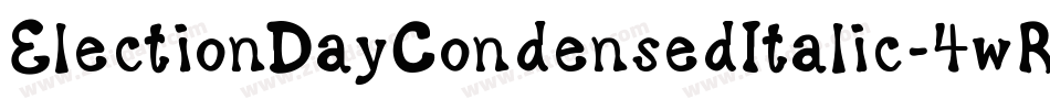 ElectionDayCondensedItalic-4wRW字体转换