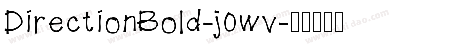 DirectionBold-j0wv字体转换