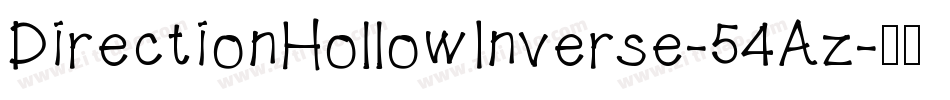 DirectionHollowInverse-54Az字体转换