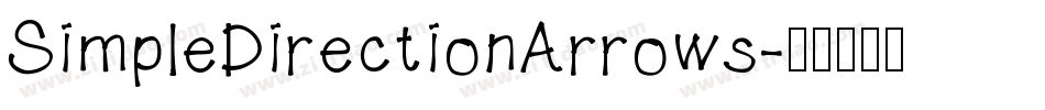 SimpleDirectionArrows字体转换