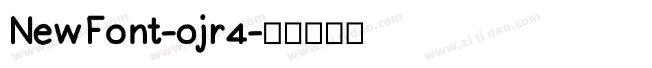 NewFont-ojr4字体转换